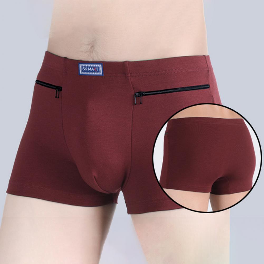 Men's Pockets Underwear Anti-t - огляд і ціна Boxer Brief Pack Cotton
