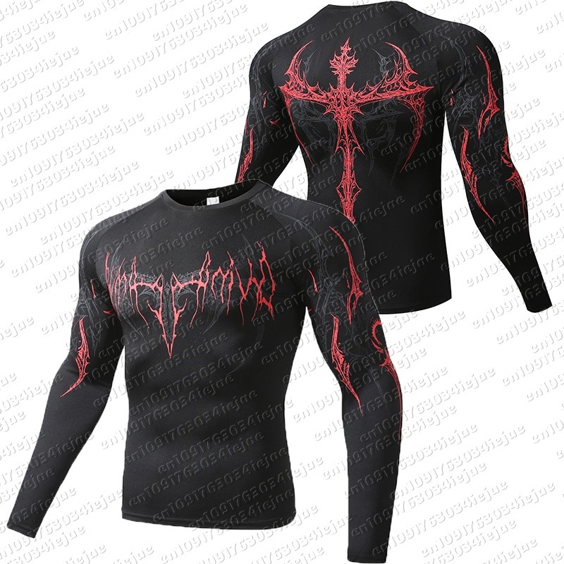 Compression Shirt Men Casual S - огляд і ціна T Shirt Tight Fit