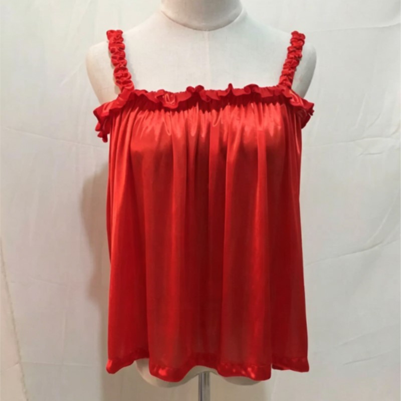 Summer Soft Silky Glossy Ruffl - огляд і ціна Suspender Tank Top