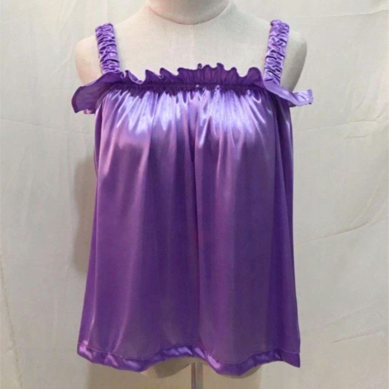 Summer Soft Silky Glossy Ruffl - огляд і ціна Suspender Tank Top